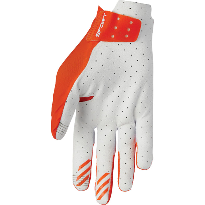 THOR SPORTMODE Vented Gloves Orange - Palm View