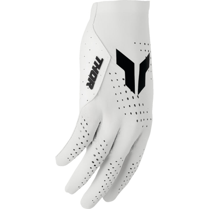 THOR SPORTMODE Vented Gloves White - Side Back of Hand View