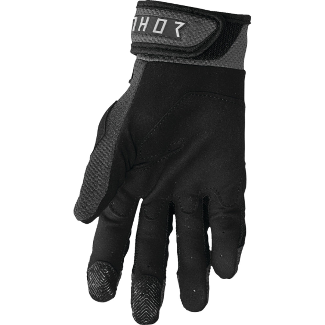THOR Terrain Gloves Black/Charcoal - Palm View