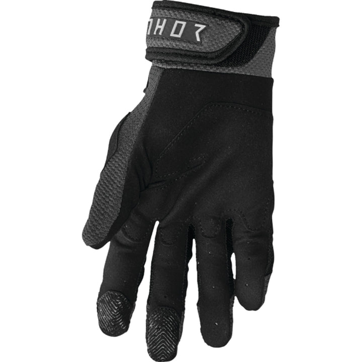 THOR Terrain Gloves Black/Charcoal - Palm View