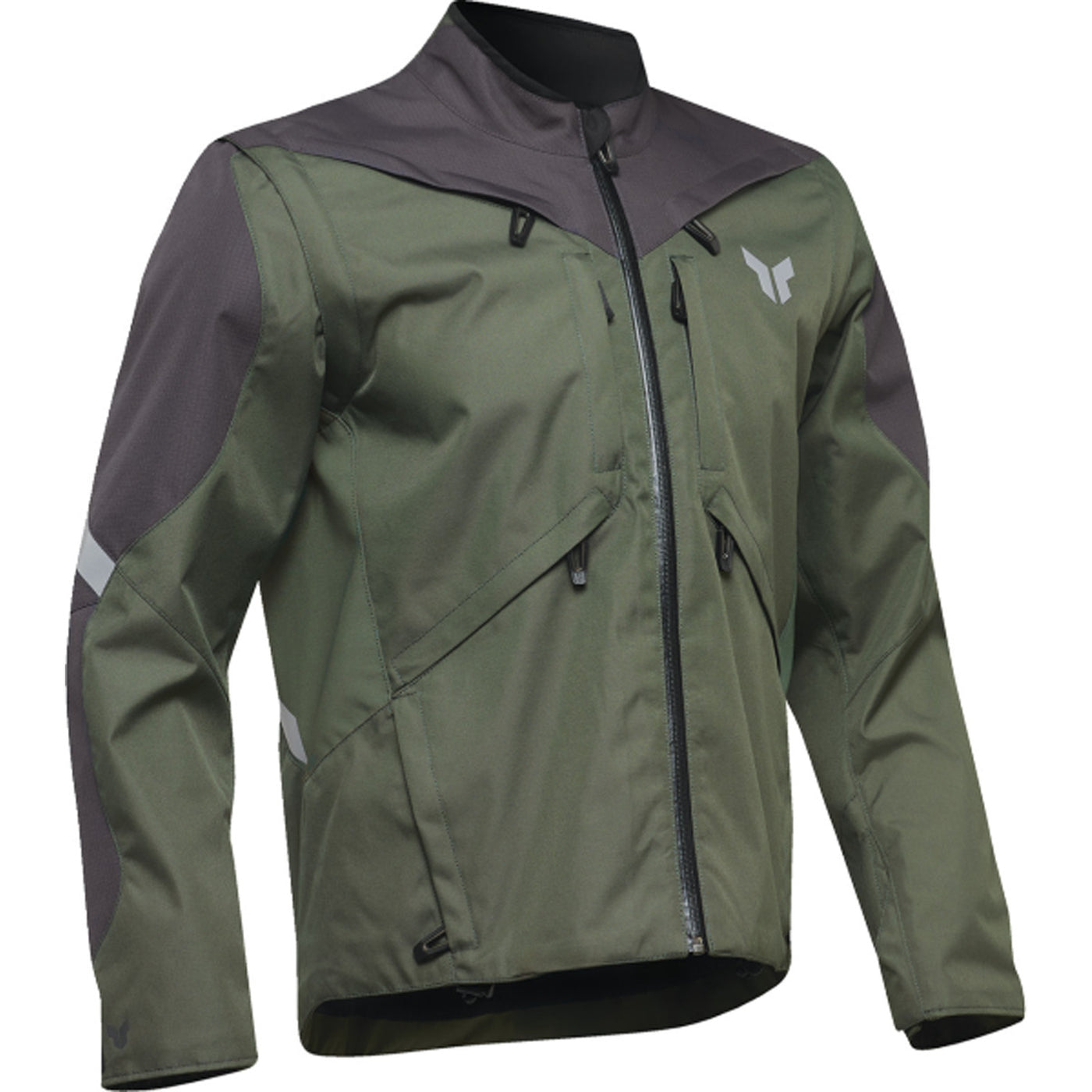 THOR Terrain Jacket Army/Charcoal - Front View