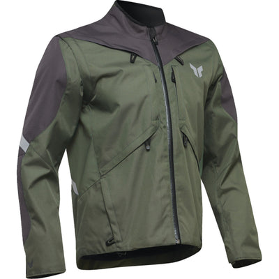 THOR Terrain Jacket Army/Charcoal - Front View