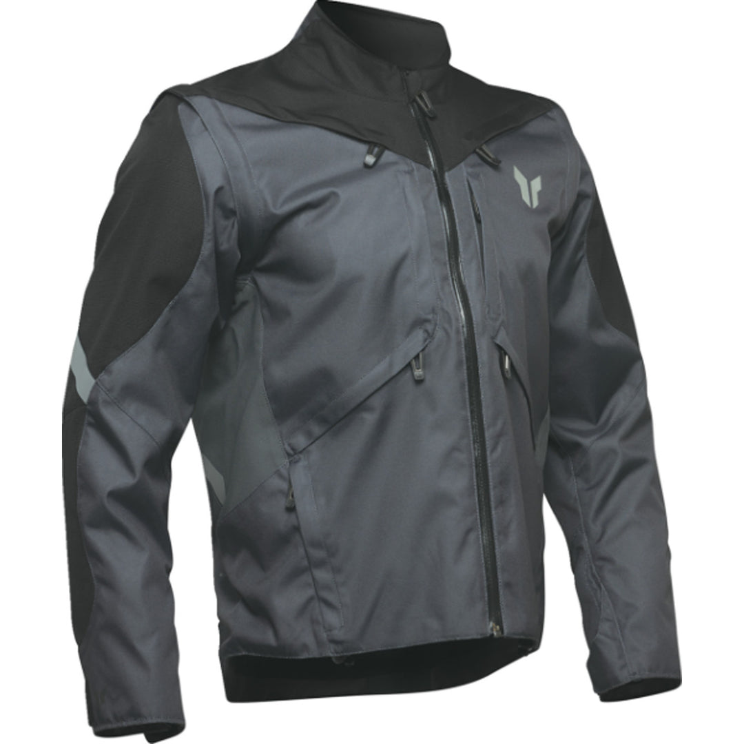 THOR Terrain Jacket Charcoal - Front View