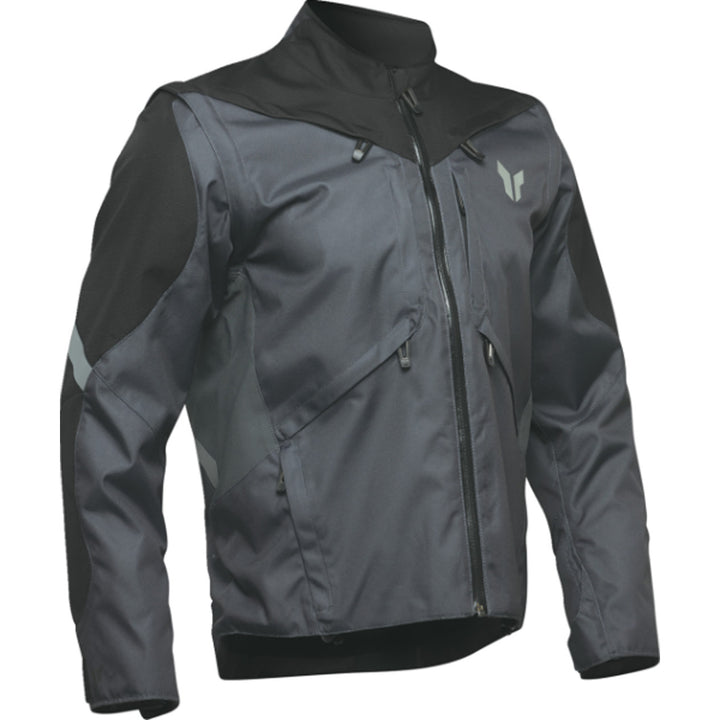 THOR Terrain Jacket Charcoal - Front View