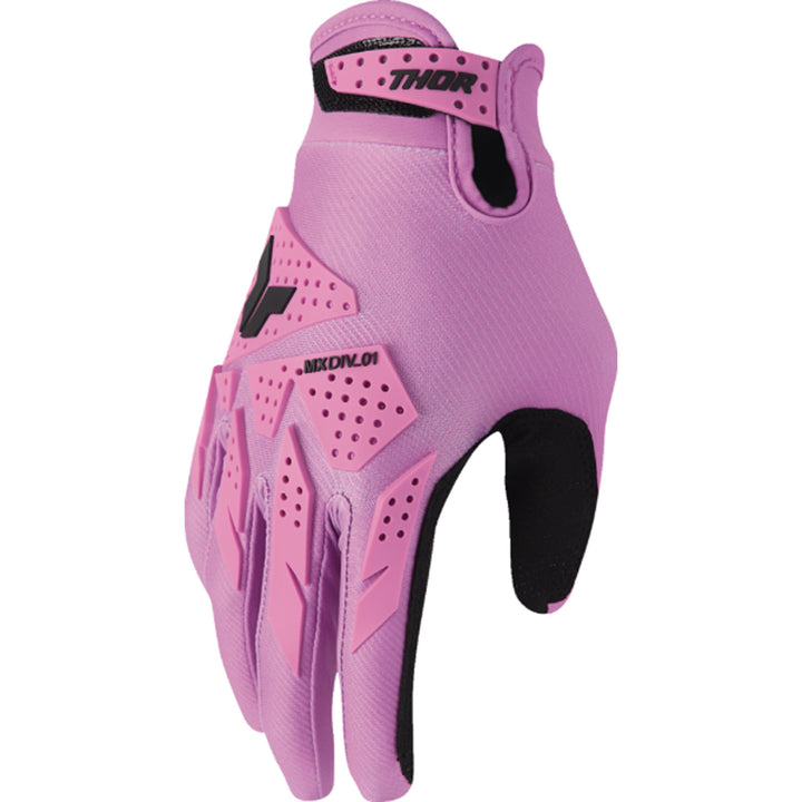 THOR Women's LAUNCHMODE XP Gloves Orchid - Back of Hand View