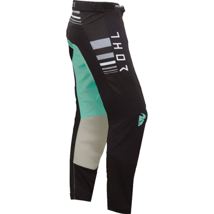 THOR Women's Prime Blaze Pants Black/Mint - Side View