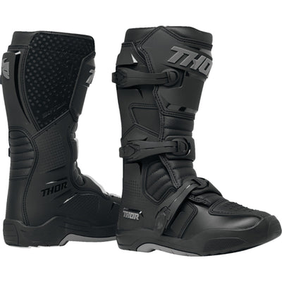 THOR Women's Blitz XR Boots Black/Gray - Side View of Pair