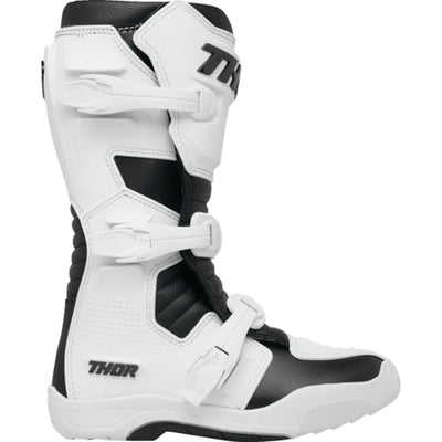 THOR Women's Blitz XR Boots White/Black - Outer Side View