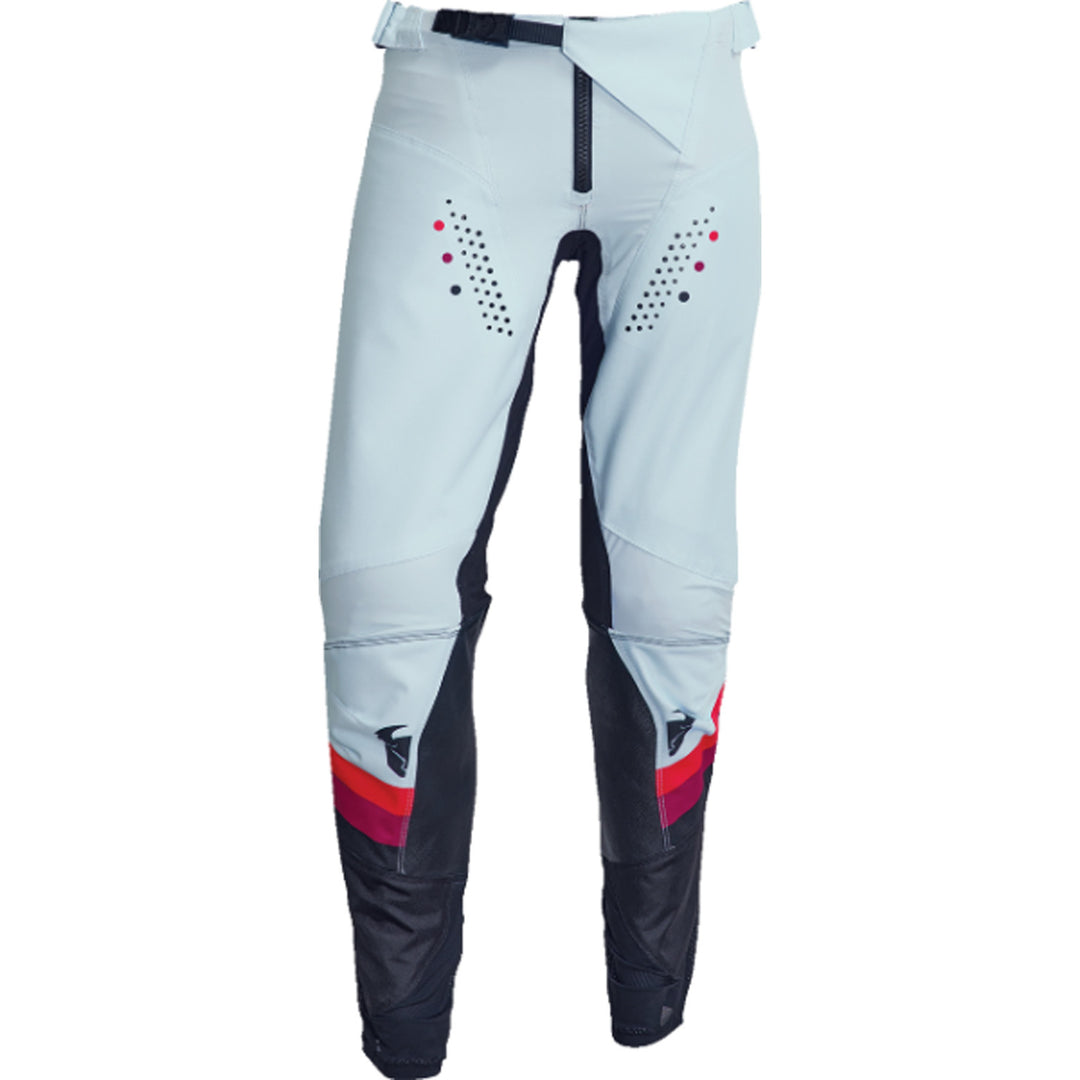 THOR Women's Pulse REV Pants Black/Mint - Front View