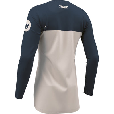 THOR Women's RIDEMODE Menace Jersey Midnight/Dust - Rear Left Side View