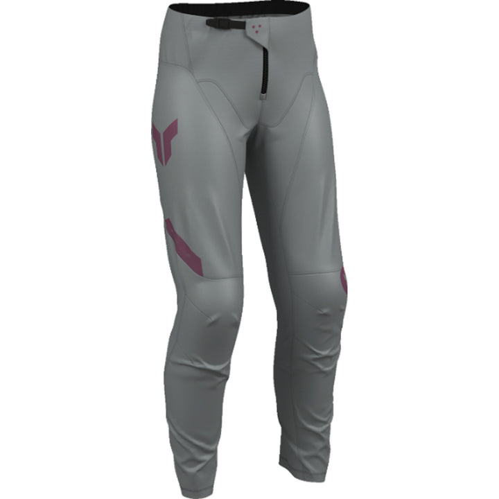 THOR Women's RIDEMODE Menace Pants Purple/Gray - Front Right Side View