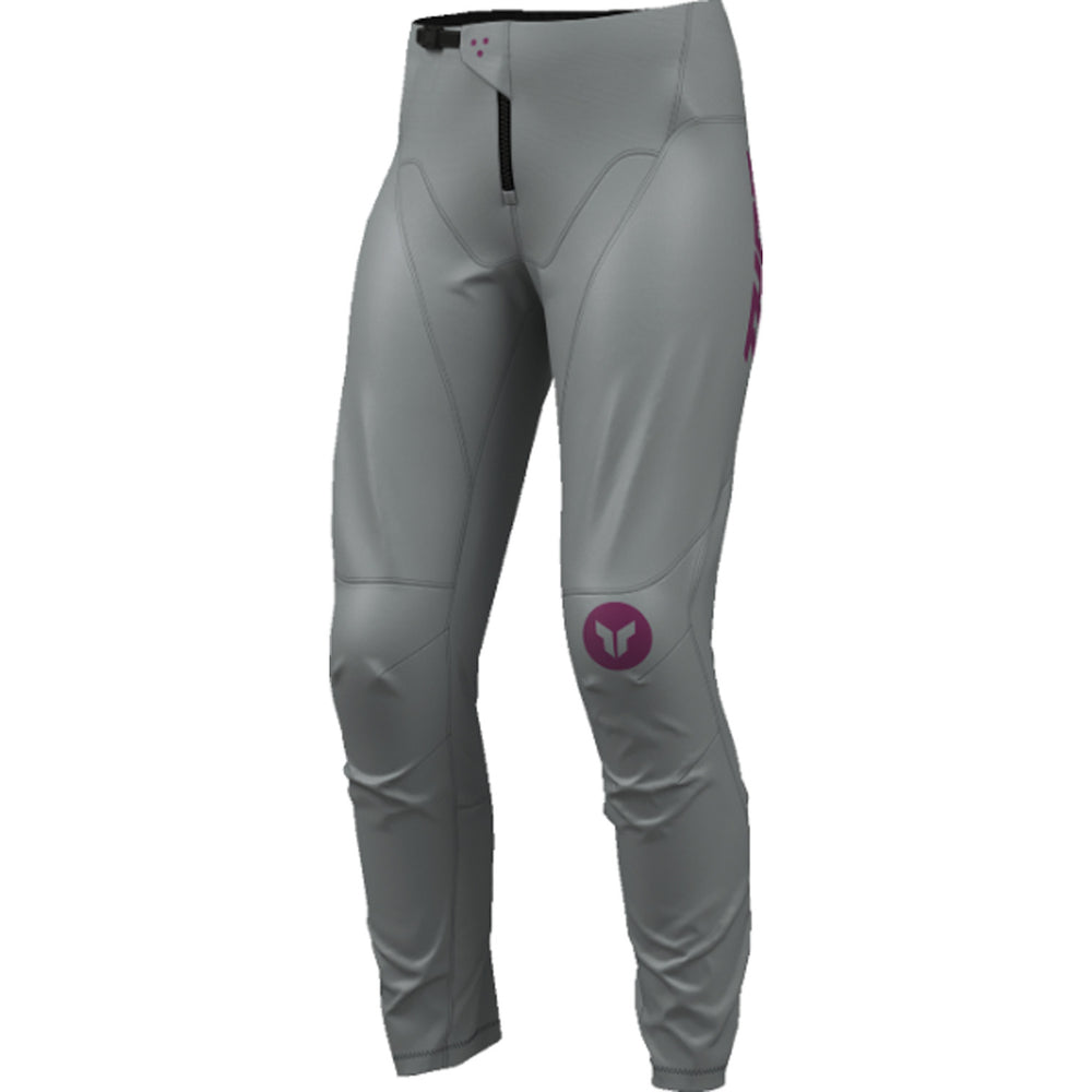 THOR Women's RIDEMODE Menace Pants Purple/Gray - Front Left Side View