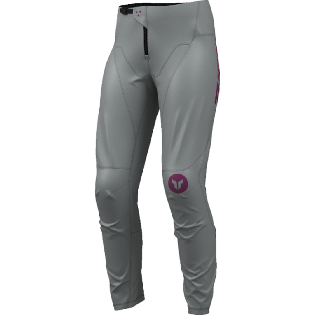 THOR Women's RIDEMODE Menace Pants Purple/Gray - Front Left Side View