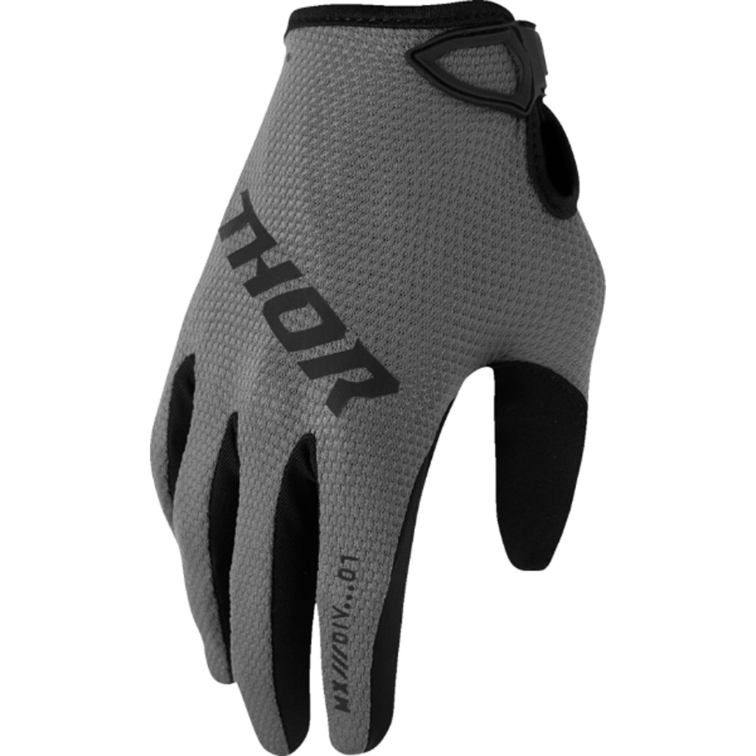 THOR Women's RIDEMODE Static Gloves Gray - Back of Hand View