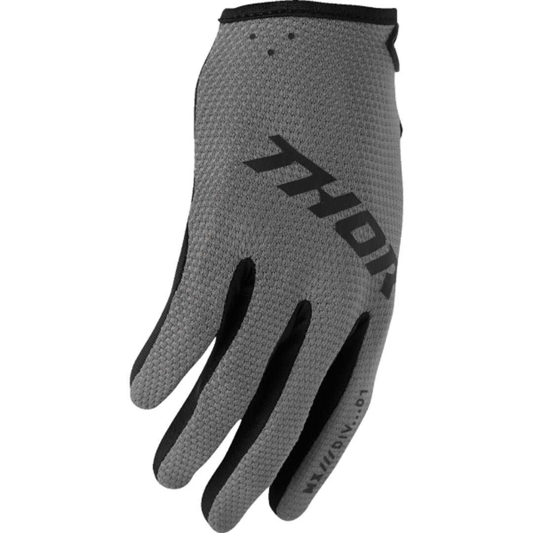 THOR Women's RIDEMODE Static Gloves Gray - Side Back of Hand View