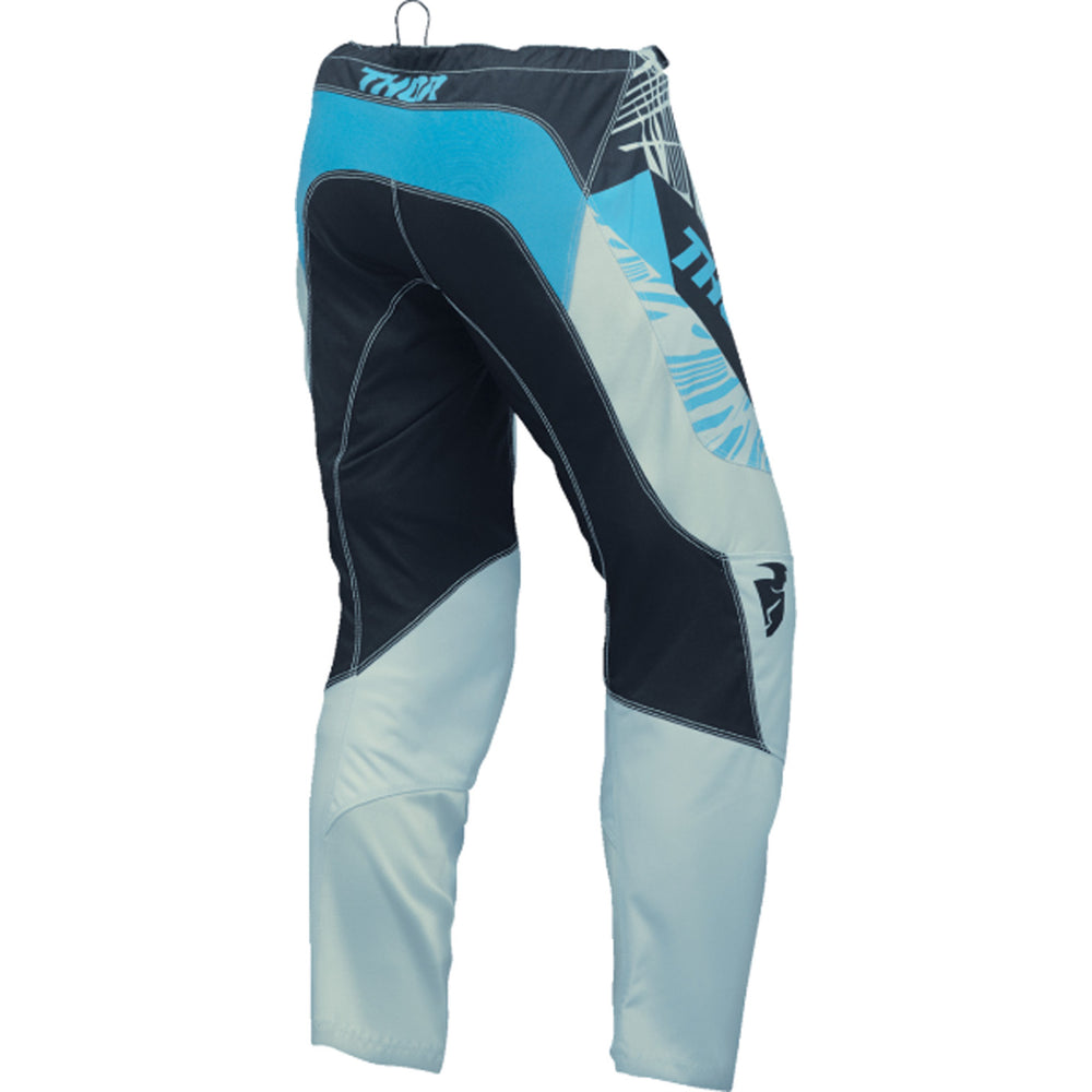 THOR Women's Sector Split Pants Black/Blue - Rear View