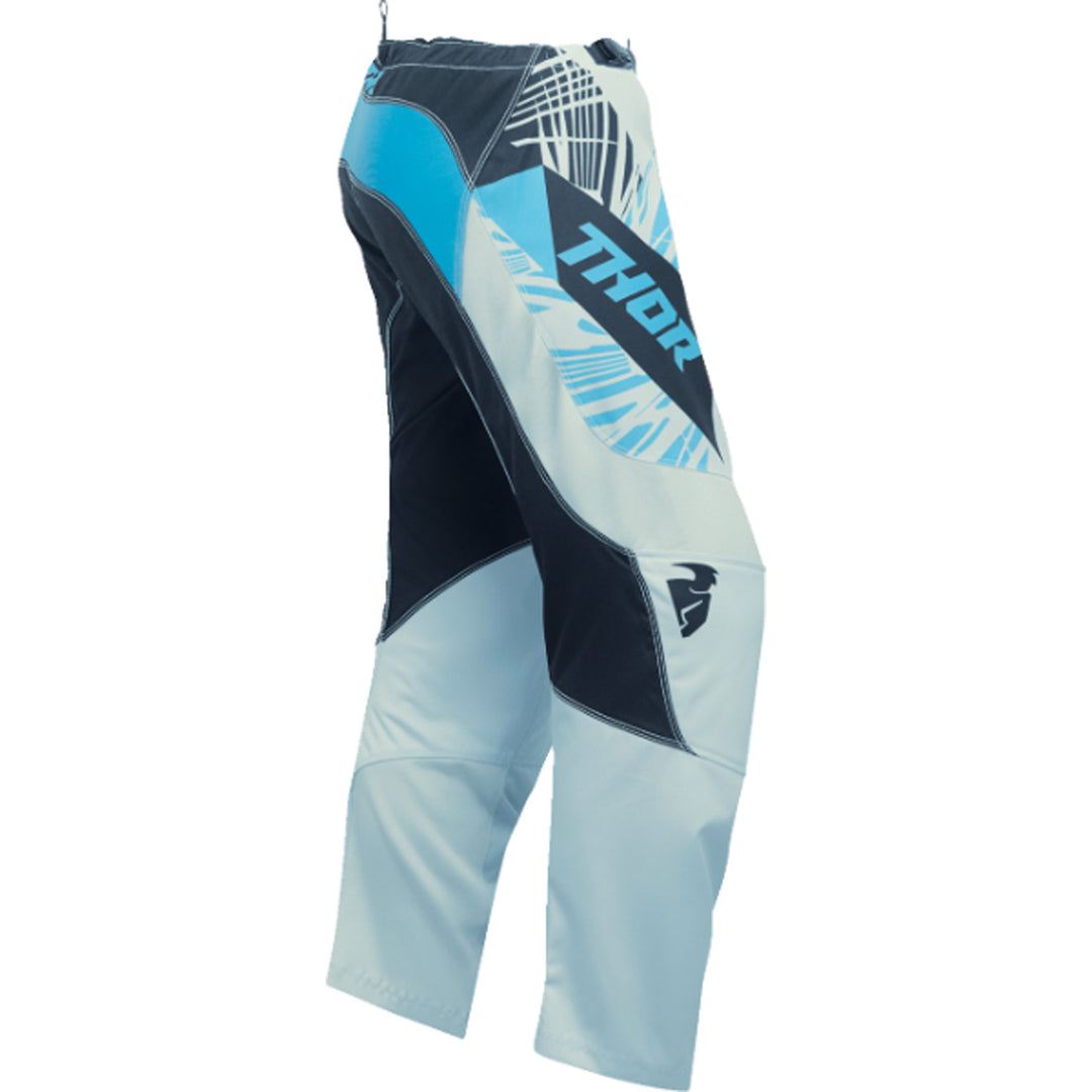 THOR Women's Sector Split Pants Black/Blue - Side View