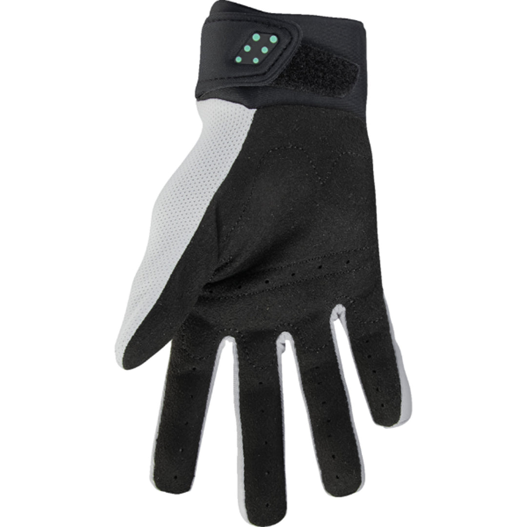 THOR Women's Spectrum Gloves Black/Mint - Palm View