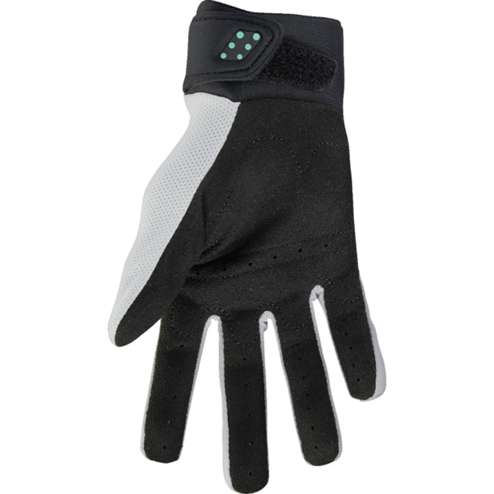 THOR Women's Spectrum Gloves Black/Mint - Palm View