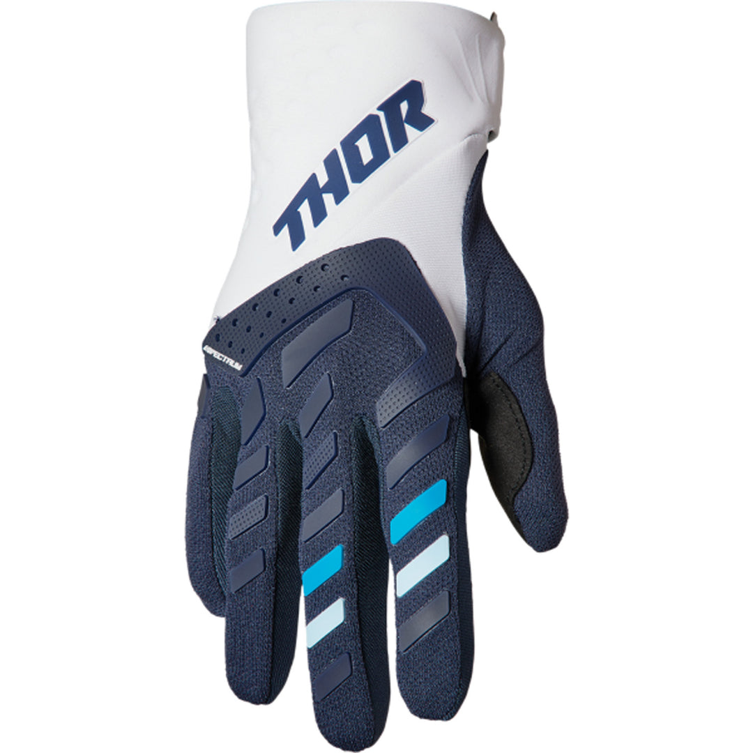 THOR Women's Spectrum Gloves Midnight/White - Back of Hand View