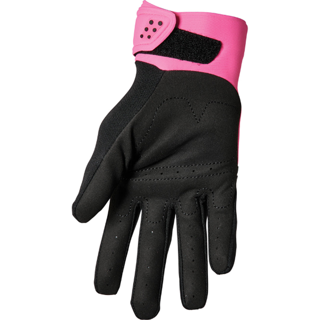 THOR Women's Spectrum Gloves Fluo Pink/Black - Palm View