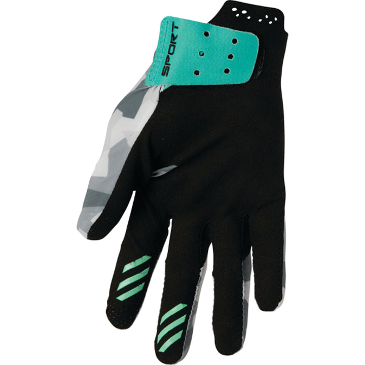 THOR Women's SPORTMODE Shadow Gloves Teal - Palm View