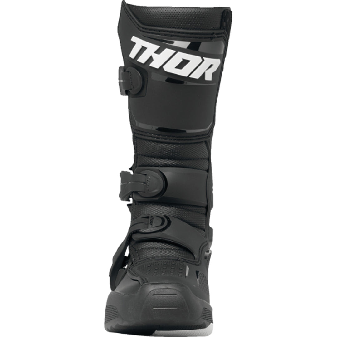 THOR Youth Blitz XR Boots Black/White - Front View