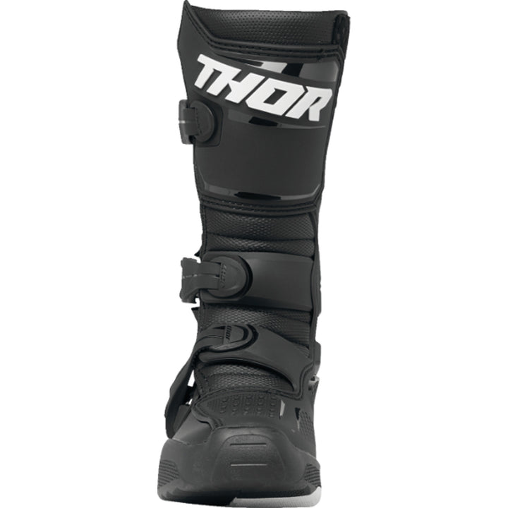 THOR Youth Blitz XR Boots Black/White - Front View