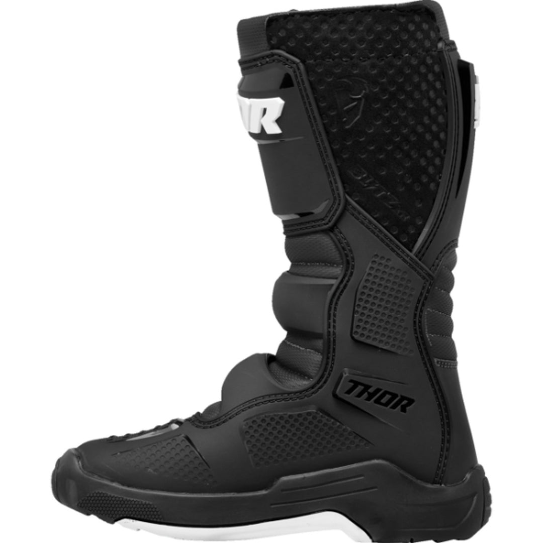 THOR Youth Blitz XR Boots Black/White - Inner Side View