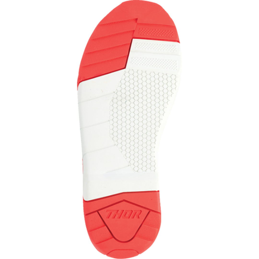 THOR Youth Blitz XR Boots Red/Charcoal - Sole View
