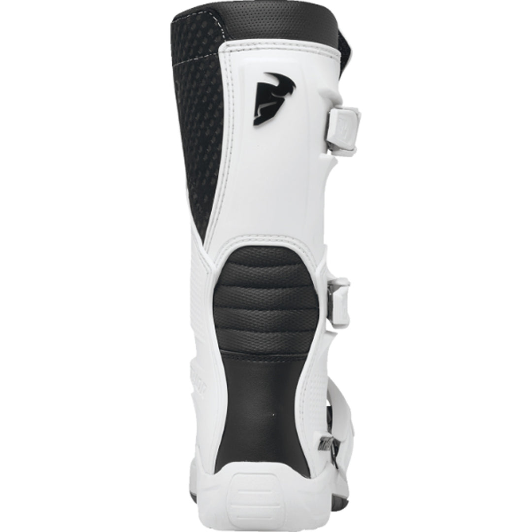 THOR Youth Blitz XR Boots White/Black - Rear View