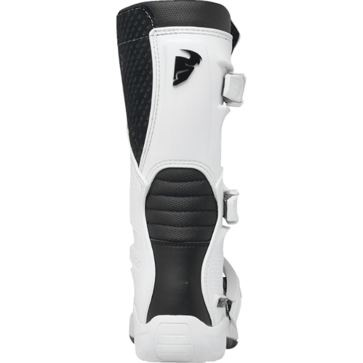 THOR Youth Blitz XR Boots White/Black - Rear View