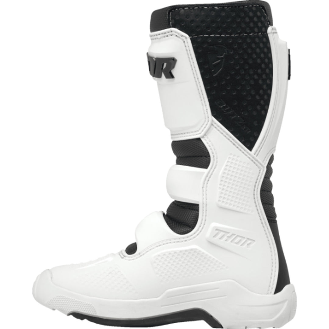 THOR Youth Blitz XR Boots White/Black - Inner Side View