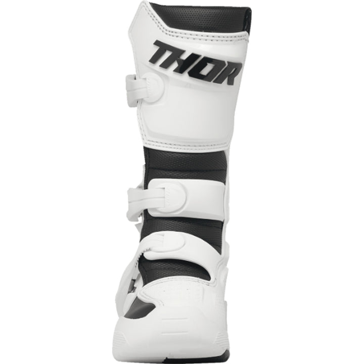 THOR Youth Blitz XR Boots White/Black - Front View