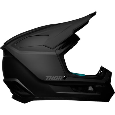 THOR Youth Fleet Blackout Helmet Matte Black - Right Side View