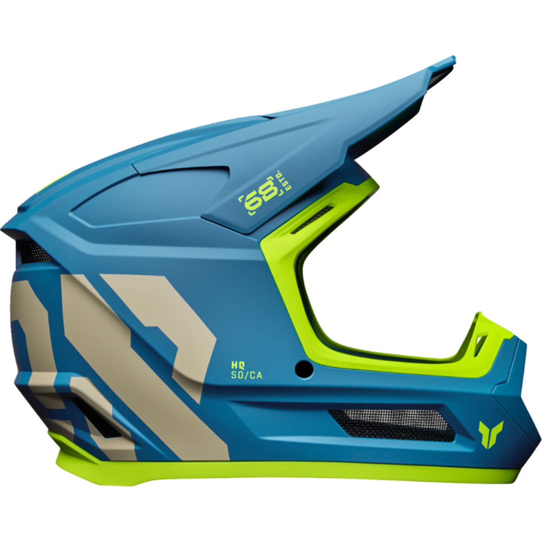 THOR Youth Fleet Forge Helmet Blue - Side View