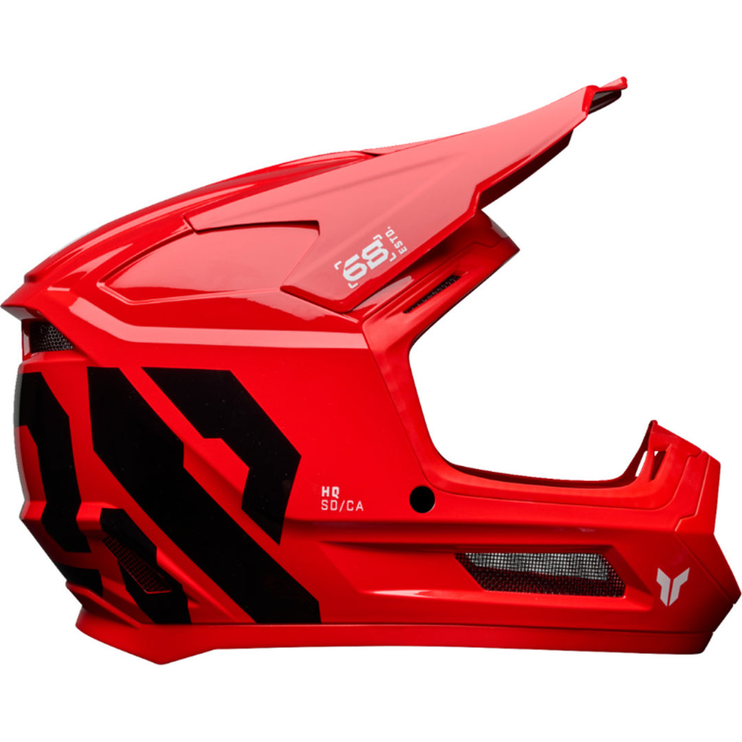 THOR Youth Fleet Forge Helmet Red - Side View