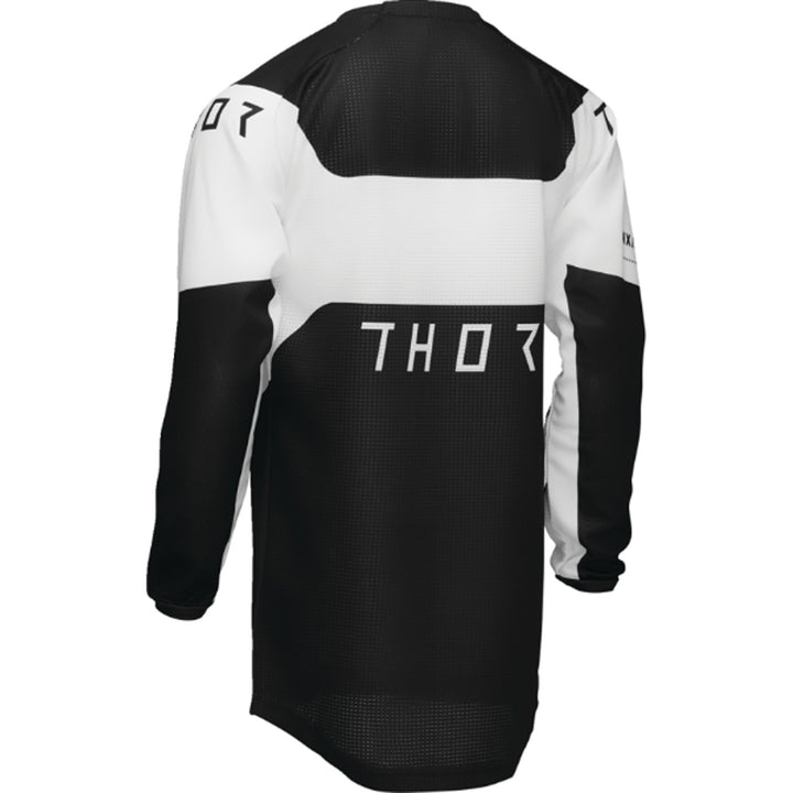THOR Youth LAUNCHMODE Storm Jersey Black - Rear Left Side View