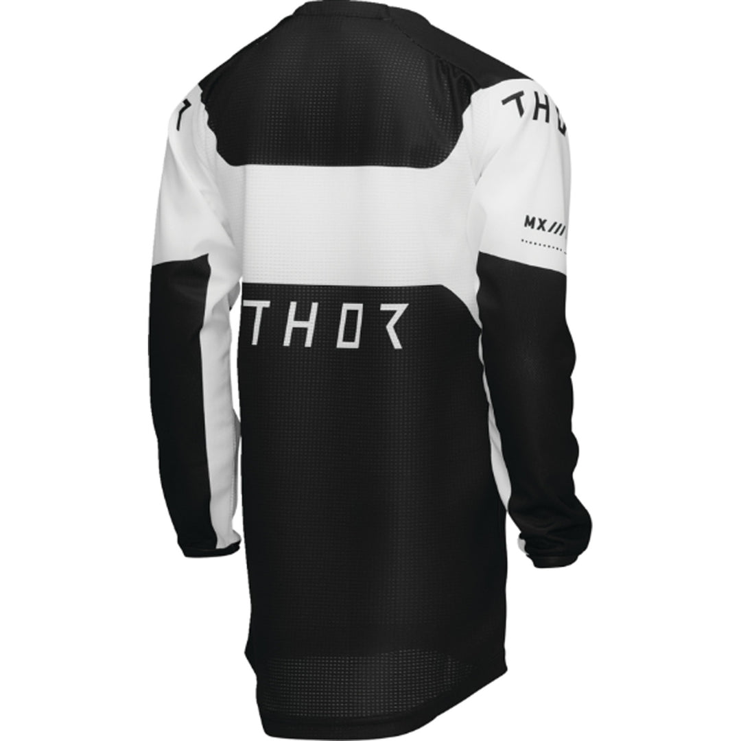 THOR Youth LAUNCHMODE Storm Jersey Black - Rear Right Side View