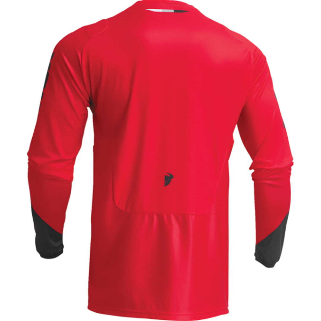 THOR Youth Pulse Tactic Jersey Red - Rear View