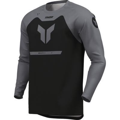 THOR Youth RIDEMODE Menace Jersey Black - Front Left Side View