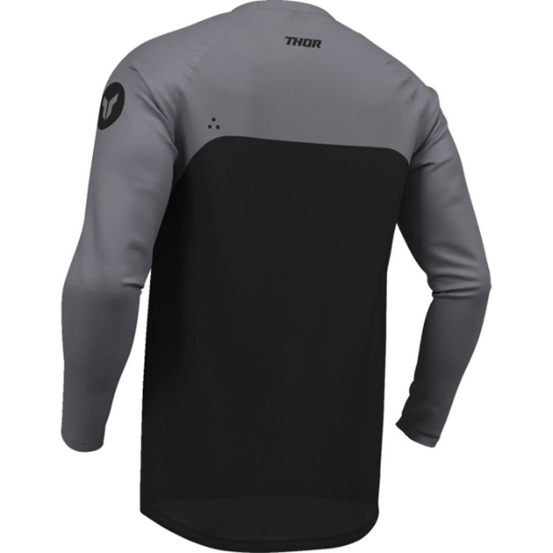 THOR Youth RIDEMODE Menace Jersey Black - Rear Left Side View