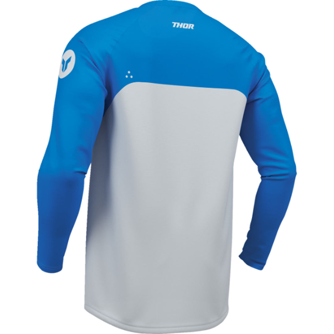 THOR Youth RIDEMODE Menace Jersey Blue - Rear Left Side View
