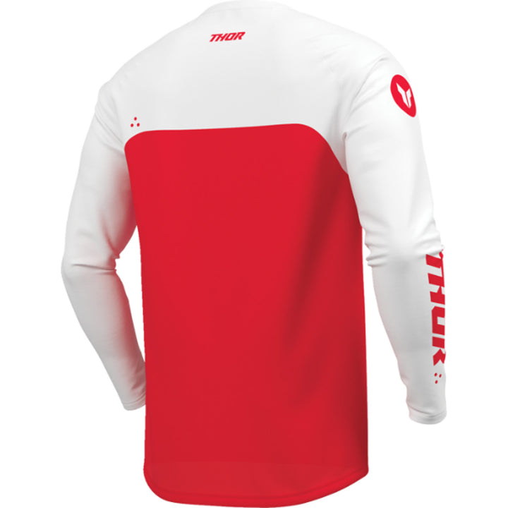THOR Youth RIDEMODE Menace Jersey Red - Rear Right Side View