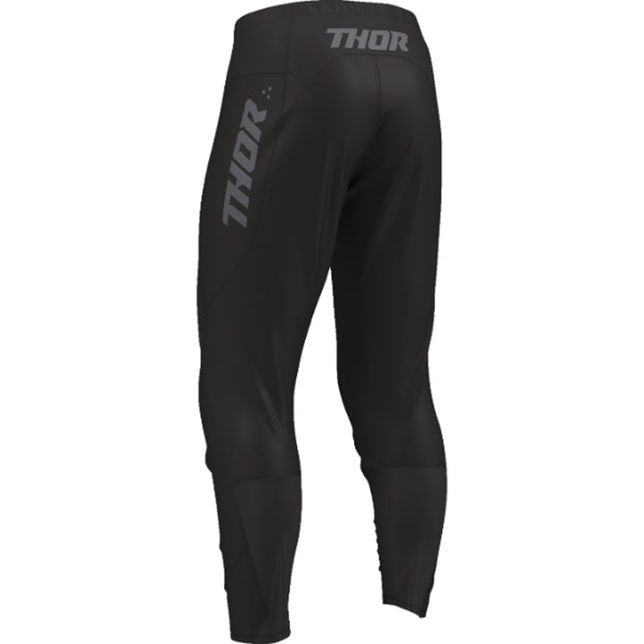 THOR Youth RIDEMODE Menace Pants Black - Rear Left Side View