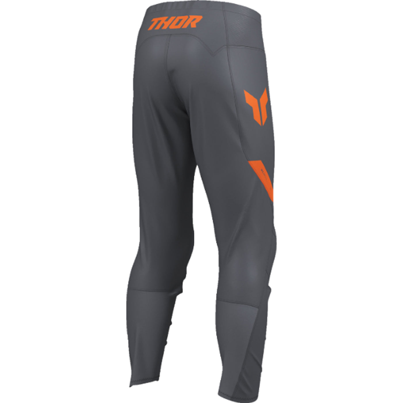 THOR Youth RIDEMODE Menace Pants Charcoal - Rear Right Side View