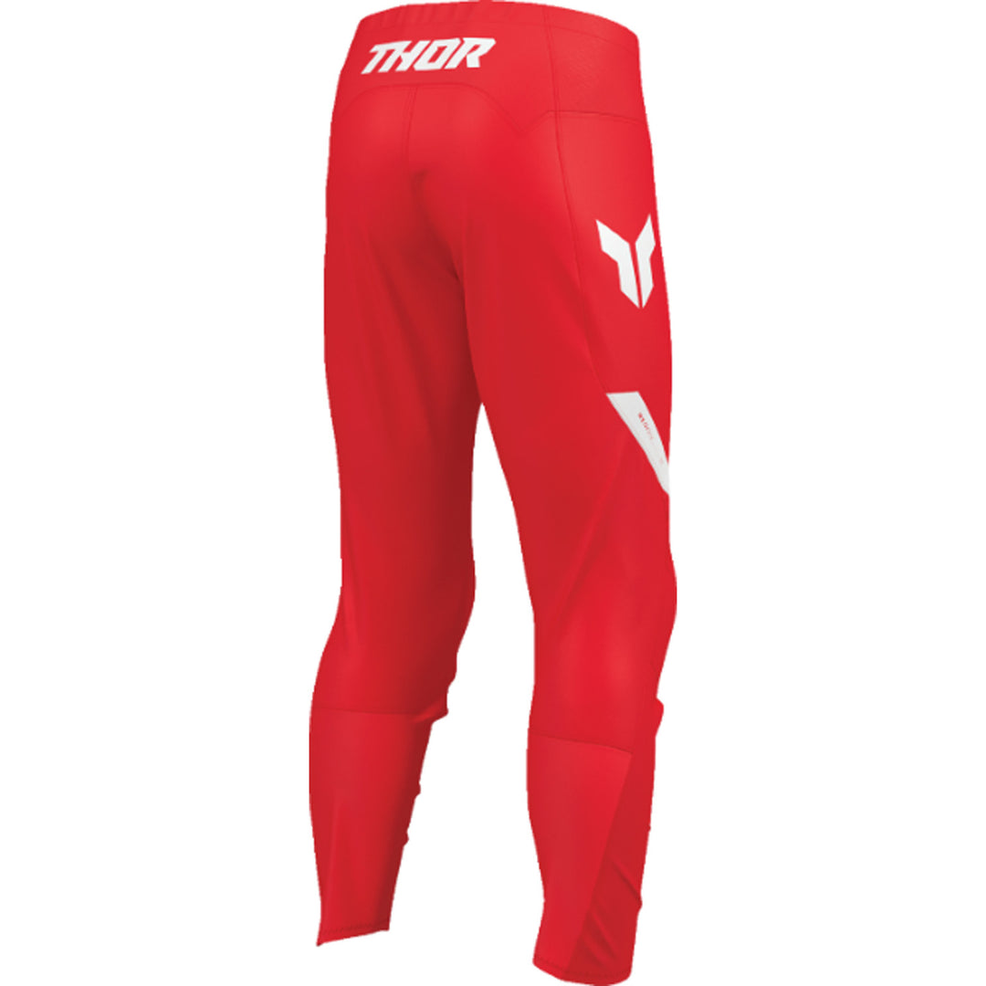 THOR Youth RIDEMODE Menace Pants Red - Rear Right Side View