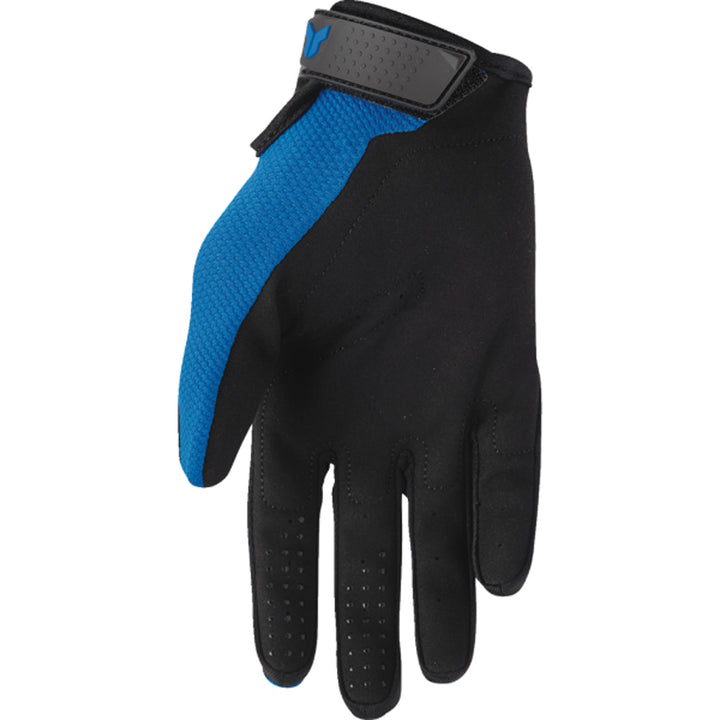 THOR Youth RIDEMODE Static Gloves Blue - Palm View