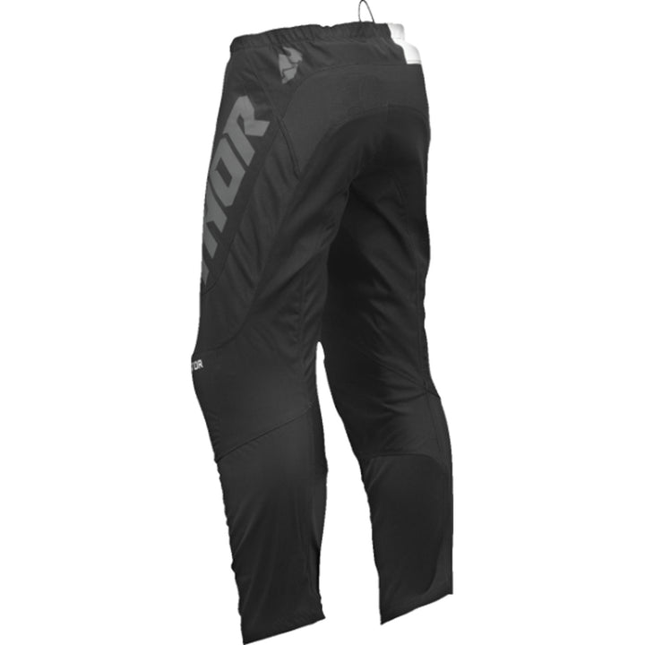 THOR Youth Sector Checker Pants Black/Gray - Rear View