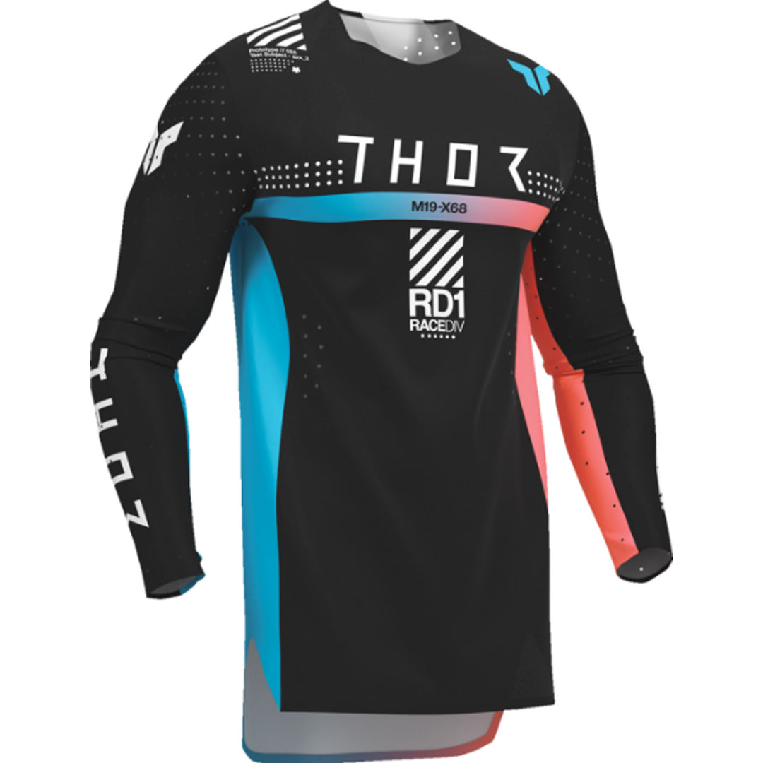 THOR Youth SPORTMODE Synth Jersey Black - Front Right Side View